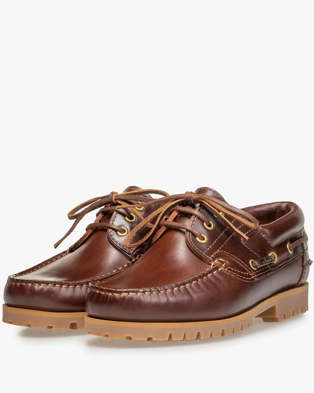 Floris van Bommel Bootsschuhe>Boat Shoe 02.05 Rotbraun