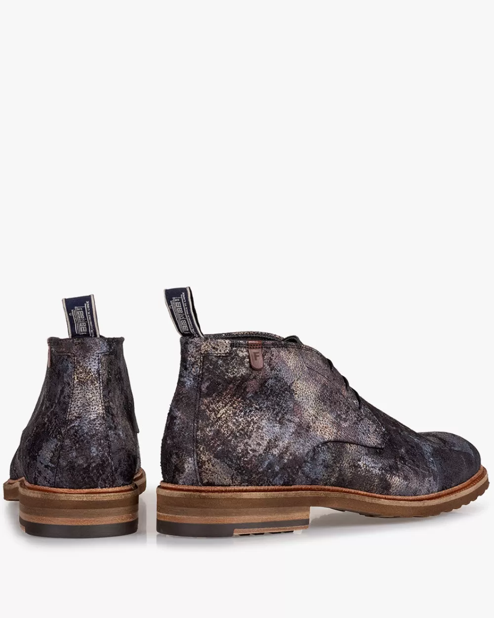 Floris van Bommel Stiefeletten>De Donker 02.05 Bordeauxrot / Multi-colour