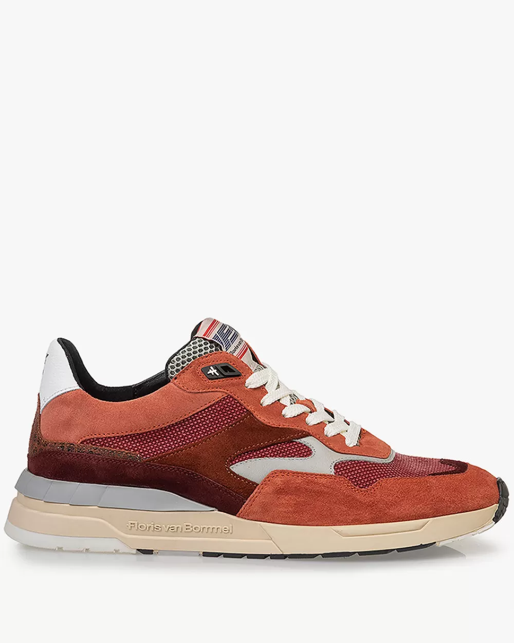 Floris van Bommel Extravagant | Sneaker>De Runner 02.14 Rot