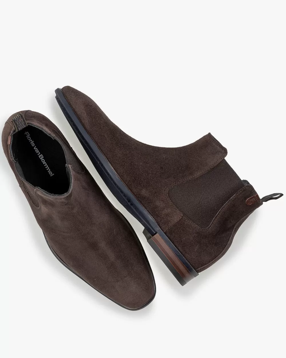 Floris van Bommel Chelsea Boots>De Slimmer 01.02 Dunkelbraun