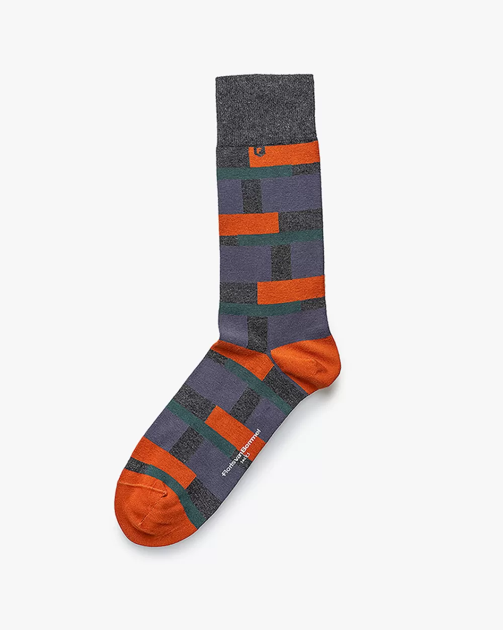 Floris van Bommel Socken>De Sokker 09.02 Multi-colour / Dunkelgrau