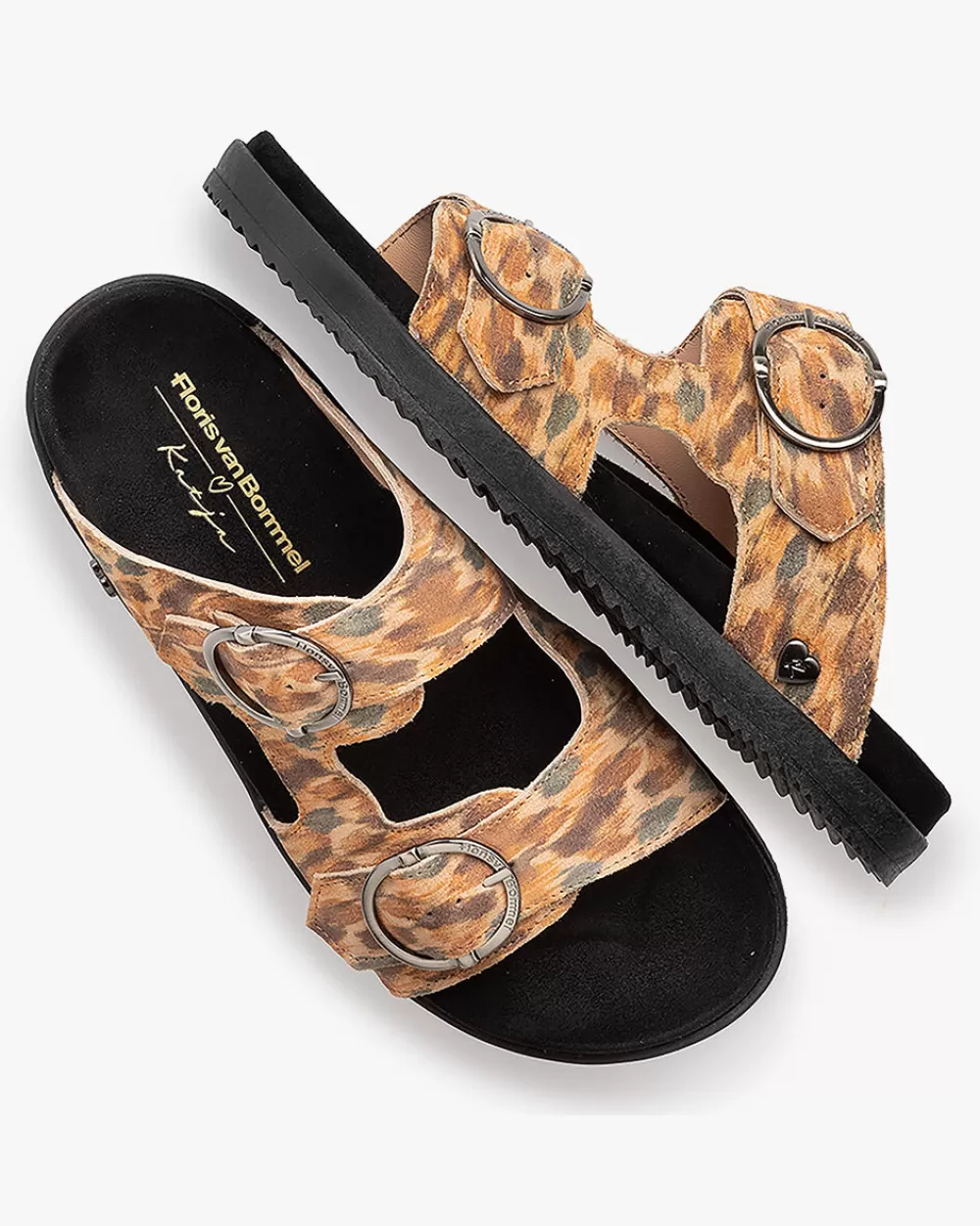 Floris van Bommel Weekend | Sandalen>Marli 01.00 Dunkelbraune Kombi