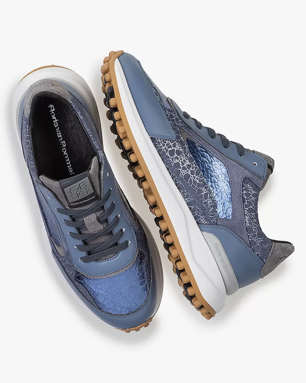 Floris van Bommel Sneaker>Noppi 19.12 Blau