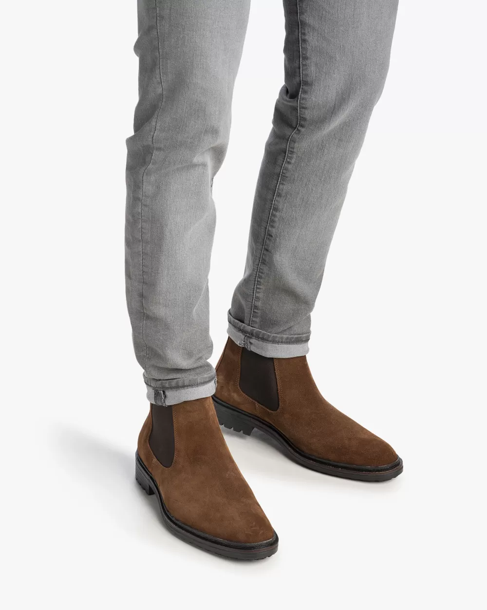 Floris van Bommel Hochwinter | Chelsea Boots>Tanda 03.12 Braun