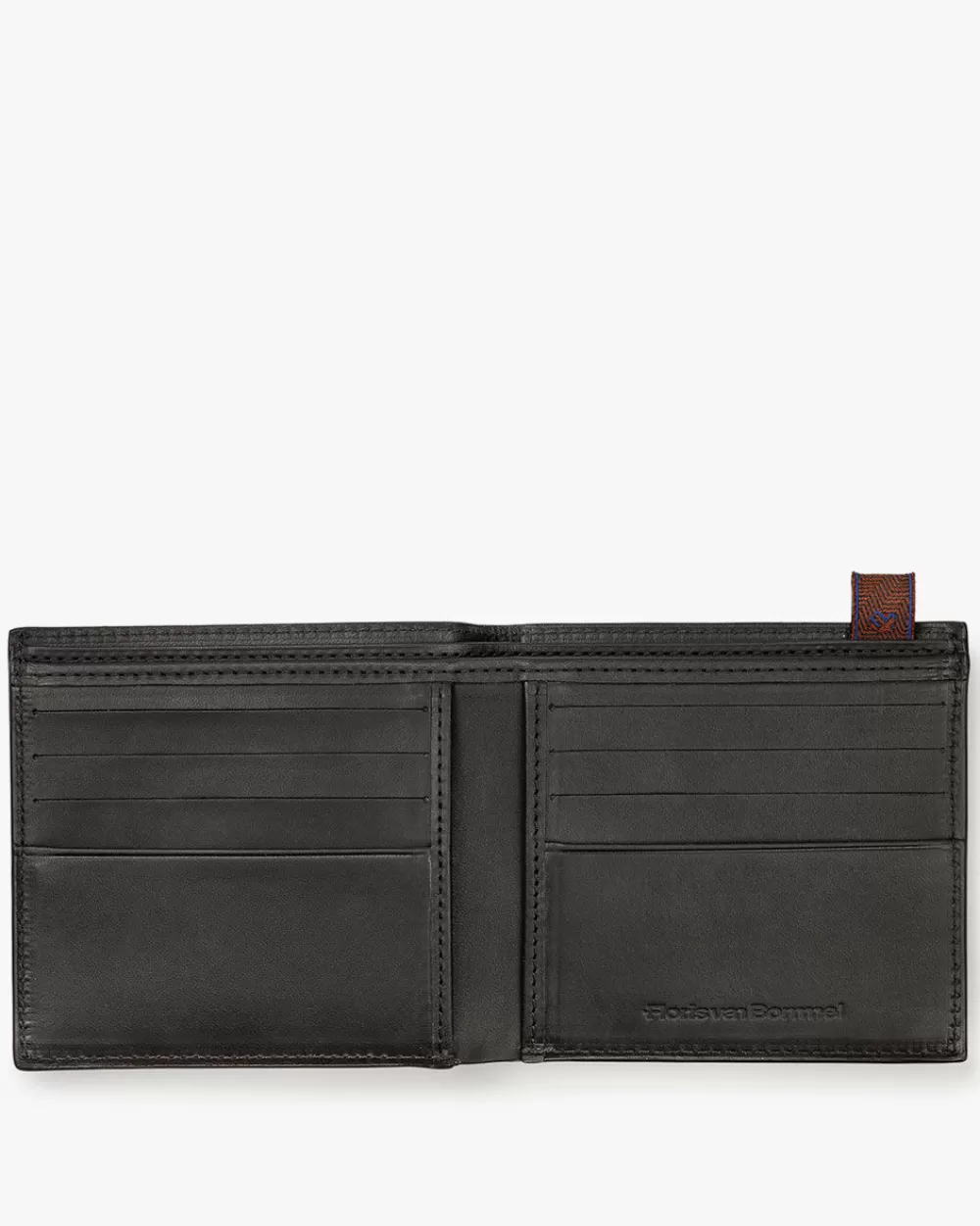 Floris van Bommel Kleinlederwaren>Wallet slim Schwarz